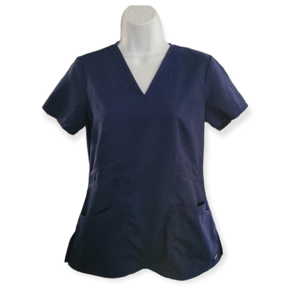 Grey's Anatomy By Barco Scrub Top Navy Size XS - Picture 1 of 6